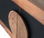 GINER Y COLOMER Mueble TV de madera de acacia con 4 puertas